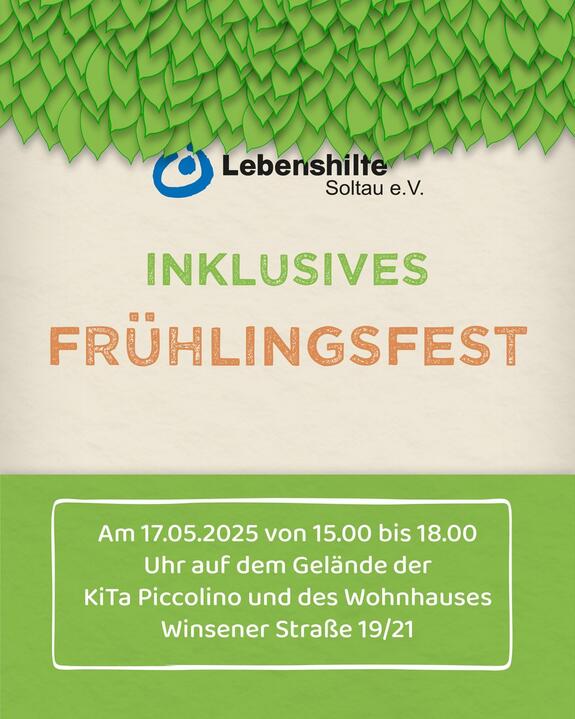 Flyer Inklusives Frühlingsfest